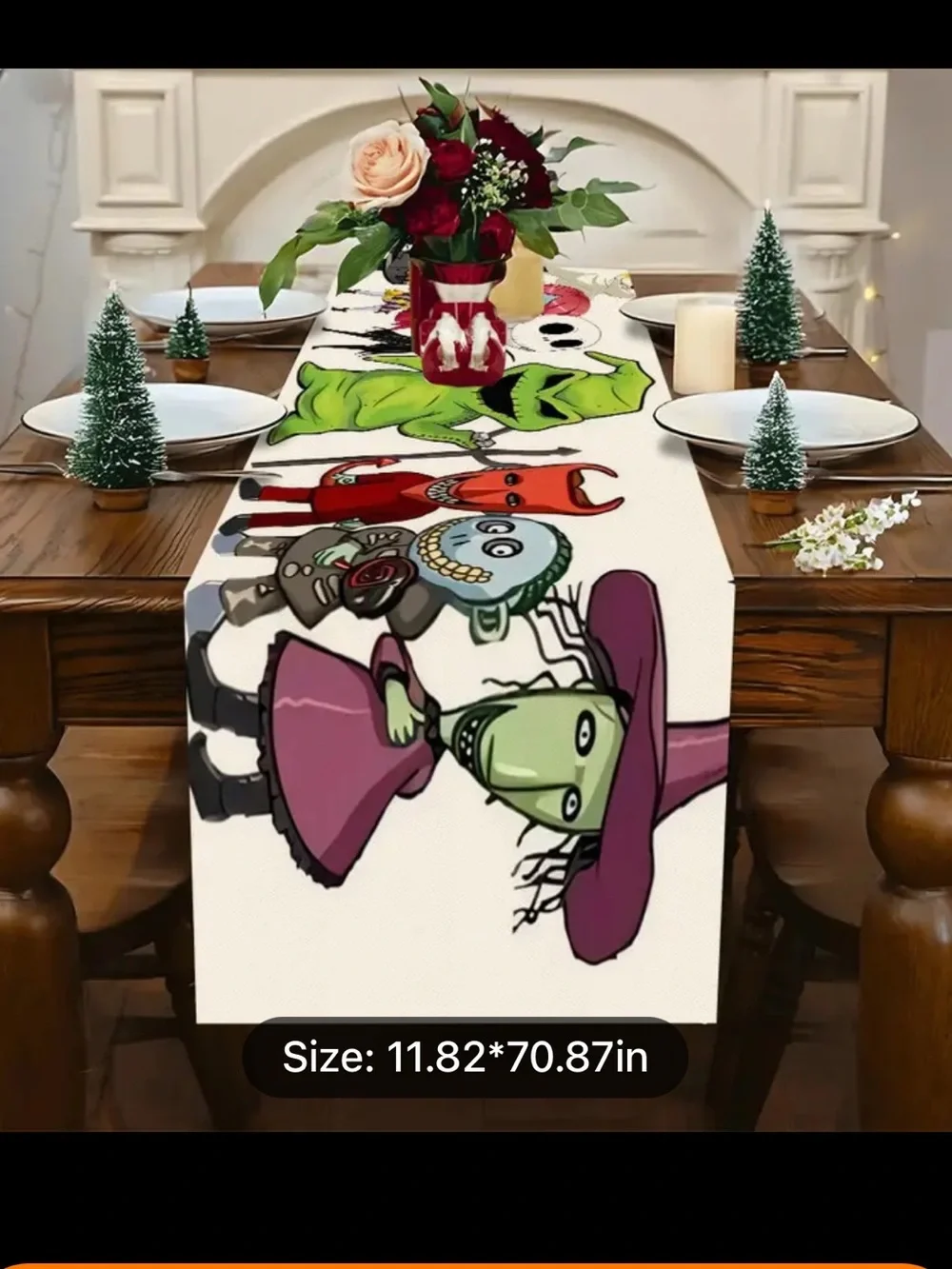 Nightmare Before Christmas Table Runner